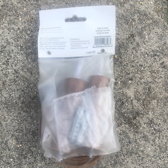 Allen & Roth holdbacks in tobacco 2 count - Picture 4 of 5